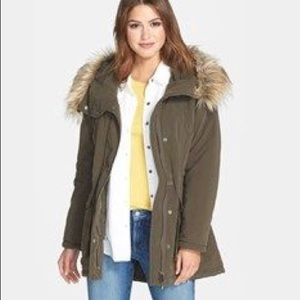 DKNY olive green Anorak jacket